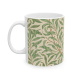 William Morris-Inspired Ceramic Mug - Vintage Willow Bough Pattern (11oz & 15oz) - Free Shipping